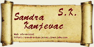 Sandra Kanjevac vizit kartica